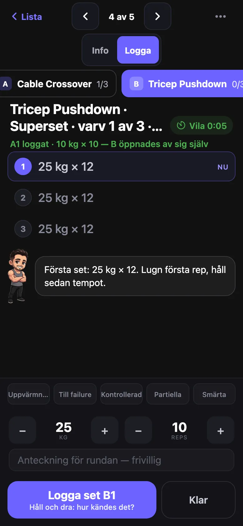 Ett superset, varv för varv.
